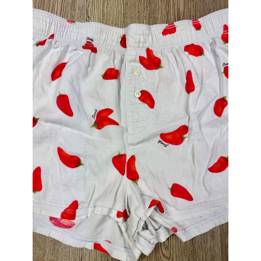 PINK Victoria's Secret Chili Pepper Print Lounge Sleep Shorts Women's XS Boxers - Picture 4 of 5